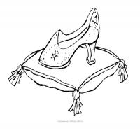 200x200 Princess Cinderella Color Pages Printable Glass Slipper 1