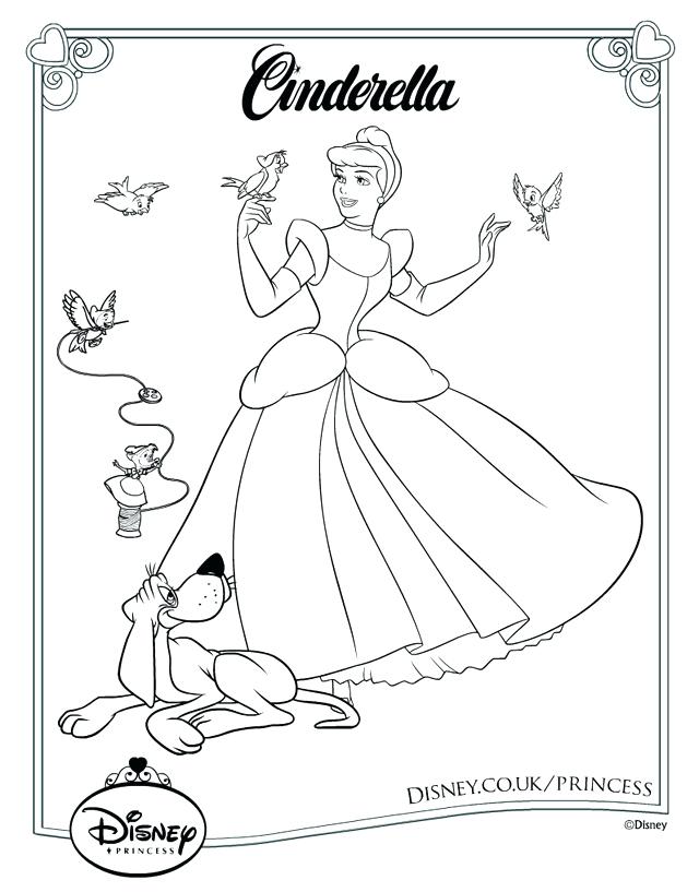 Cinderella Slipper Coloring Pages at GetColorings.com | Free printable ...