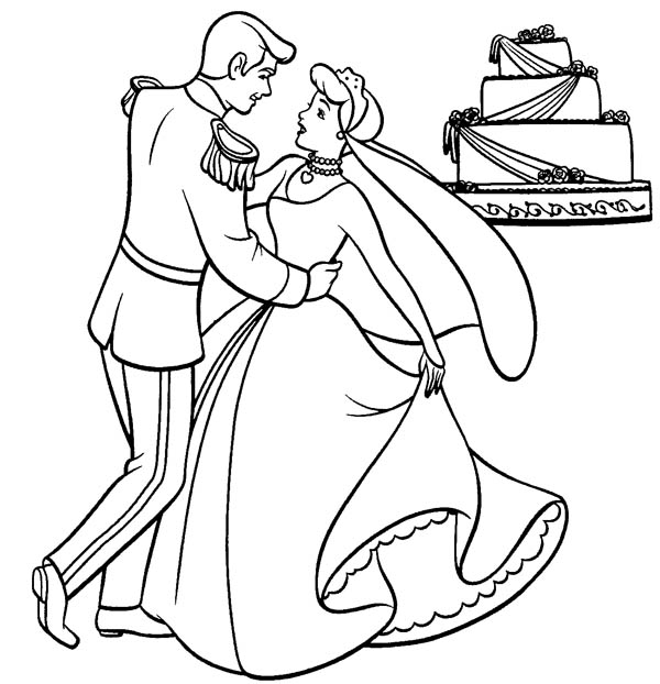600x622 Cinderella And Prince Charming Dance Their Wedding Party