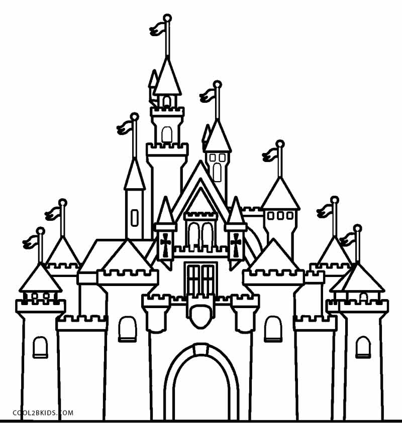Cinderellas Castle Coloring Page