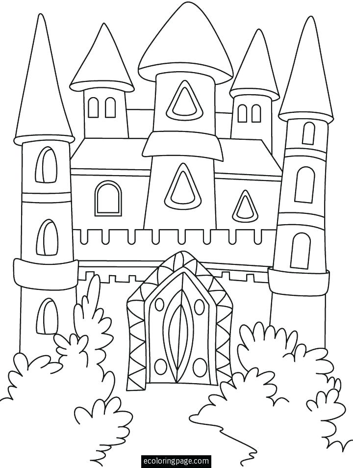 720x954 Coloring Page Castle Coloring Pages Castles Fantasy Castle Page