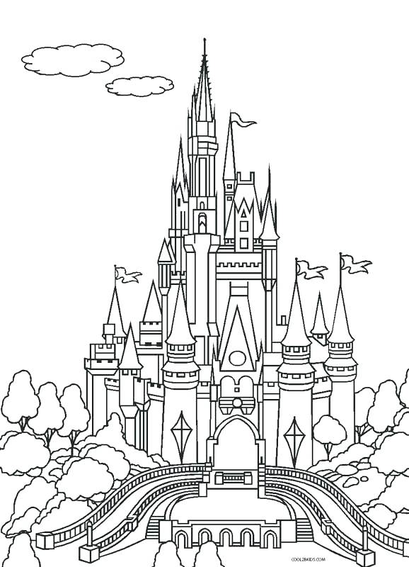 578x800 Cinderella Castle Coloring Pages Castle Coloring Pages Castle