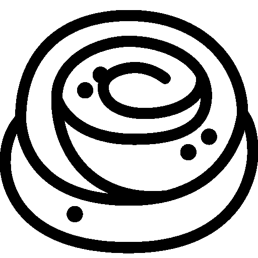 Cinnamon Roll Clipart Black And White 512x512 Cinnamon Roll Clipart Black And White