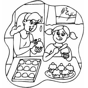 In The Kitchen Coloring Pages 300x300 In The Kitchen Coloring Pages