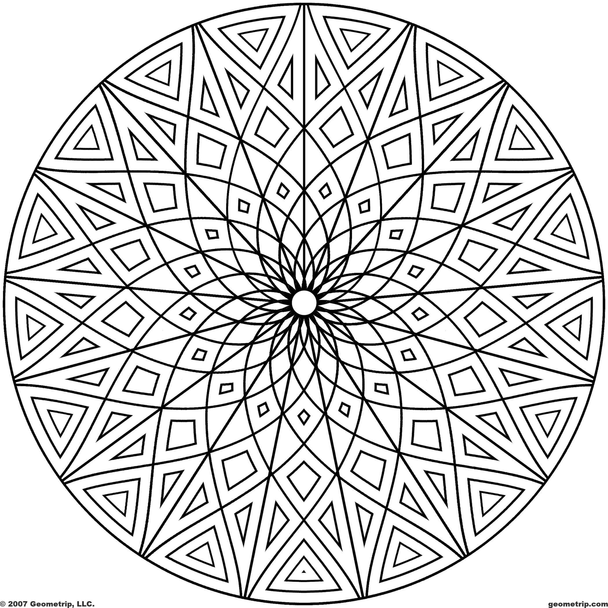 Hard Design Coloring Pages 2100x2100 Hard Design Coloring Pages
