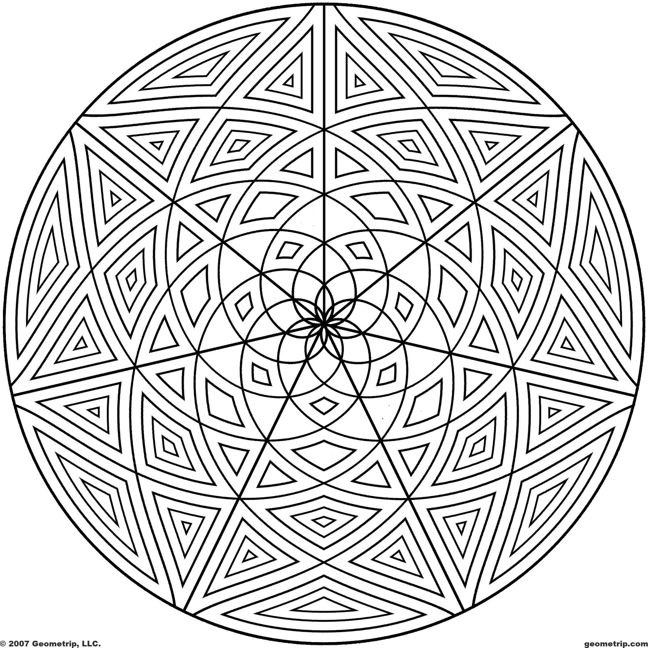 Geometric Page Pattern Coloring Sheets 2100x2100 Geometric Page Pattern Coloring Sheets