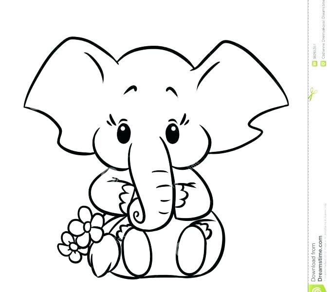 678x600 Elephant Color Page Baby Elephant Coloring Page Cartoon Pages