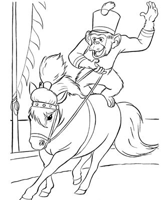 Circus Lion Coloring Pages