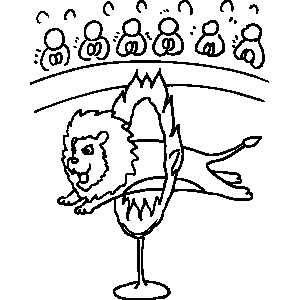 Circus Lion Coloring Sheet 300x300 Circus Lion Coloring Sheet