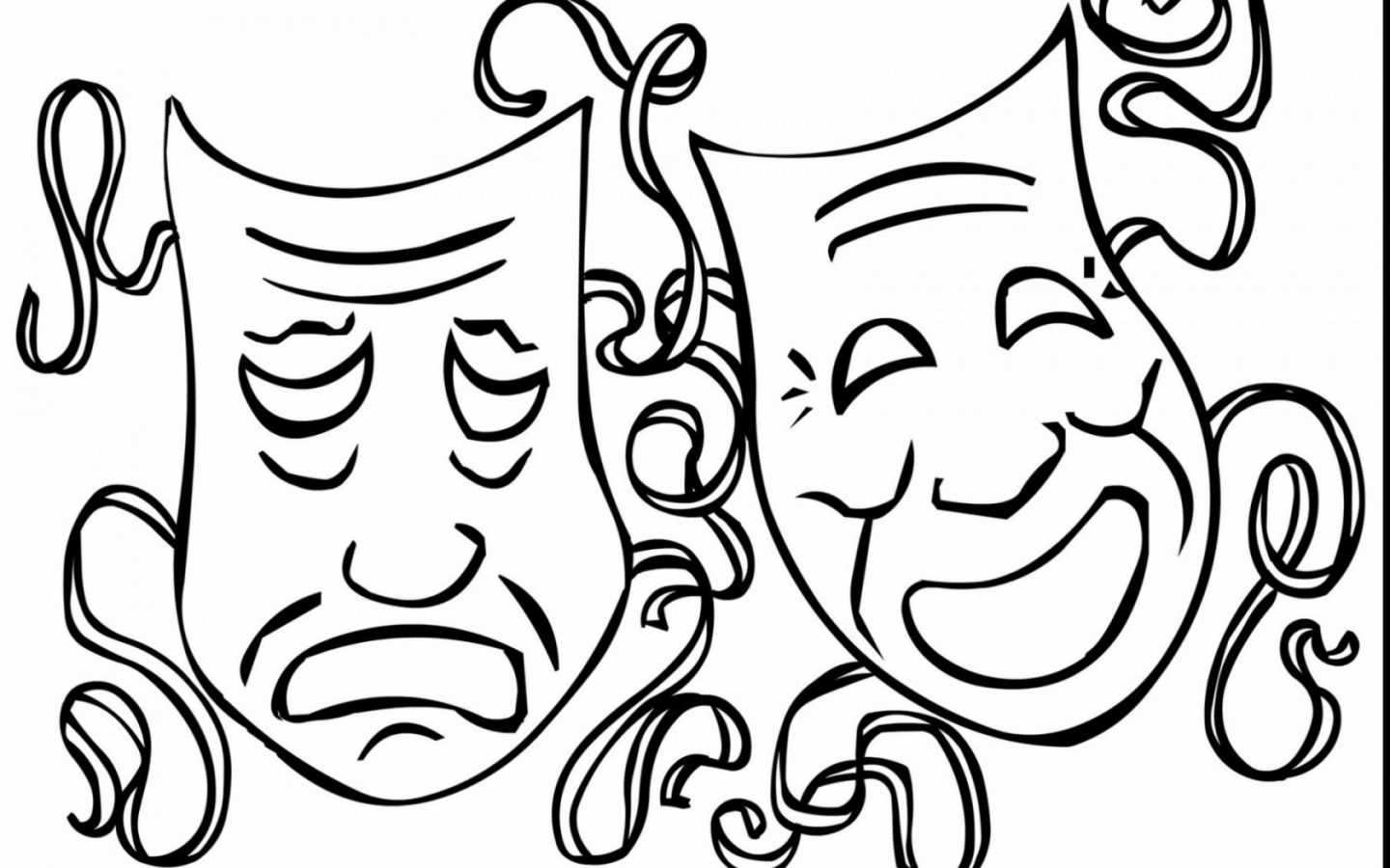 Beautiful Lady In Carnival Mask Coloring Page Free Images 1440x900 Beautiful Lady In Carnival Mask Coloring Page Free Images