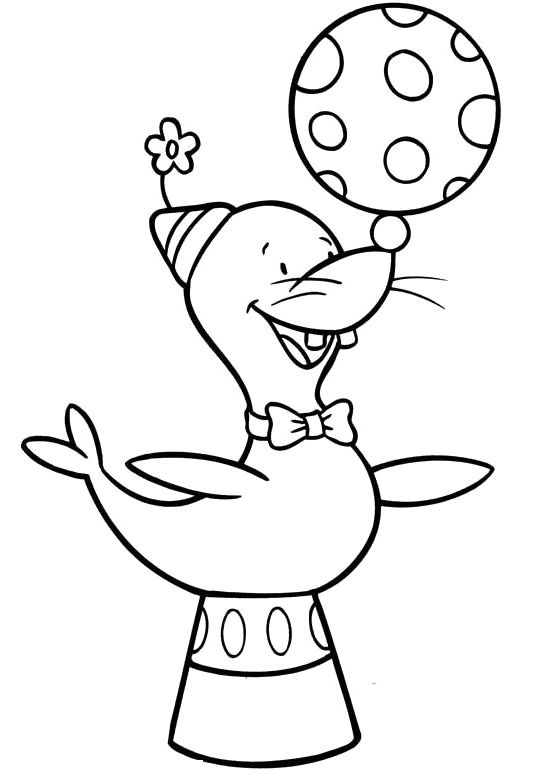 Jojo Circus Seals Coloring Pages Coloring 535x778 Jojo Circus Seals Coloring Pages Coloring