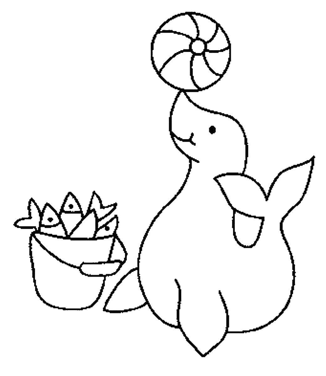 Seal Coloring Pages 1041x1200 Seal Coloring Pages
