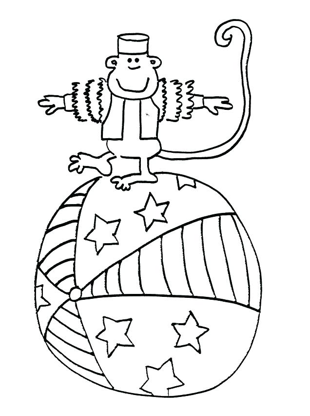 636x852 Circus Tent Coloring Pages Printable Free Themed Page Animal Clown