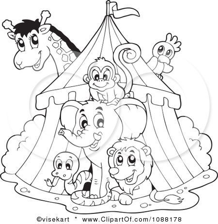 450x462 Circus Tent Coloring Page School