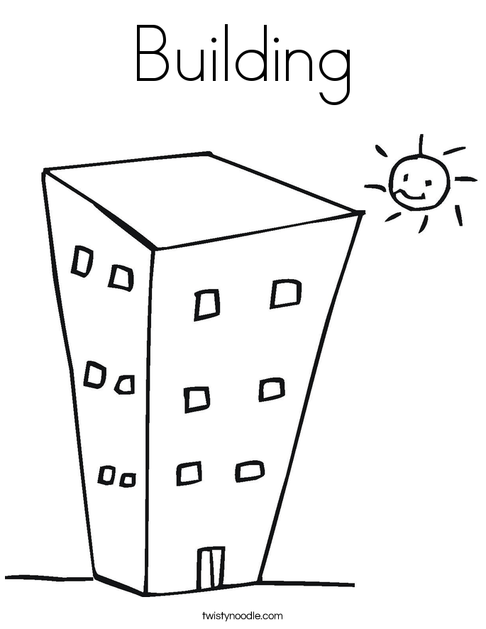 Top 88 Building Coloring Pages 685x886 Top 88 Building Coloring Pages