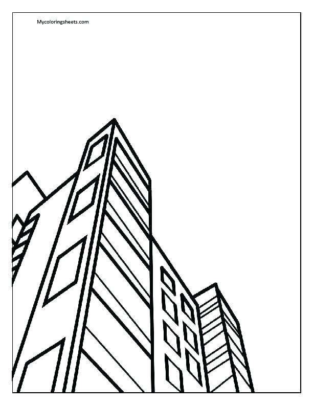 Empire State Building Coloring Page Deepart 612x792 Empire State Building Coloring Page Deepart