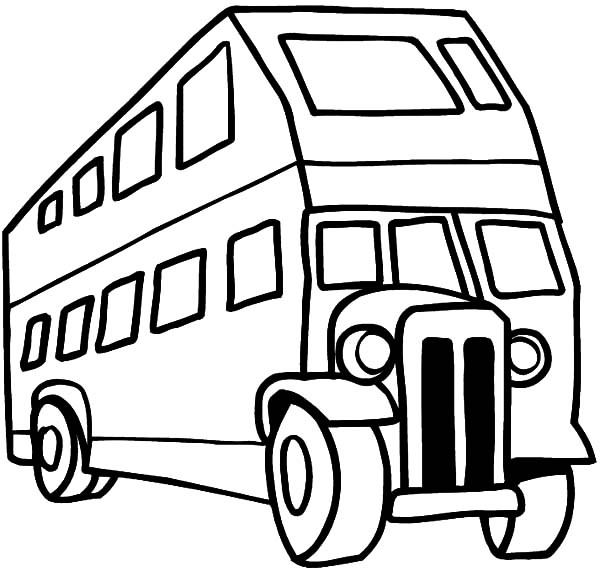 City Bus Coloring Page 600x571 City Bus Coloring Page