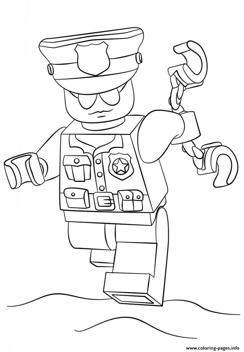Lego Police Officer City Coloring Pages Printable 824x1186 Lego Police Officer City Coloring Pages Printable
