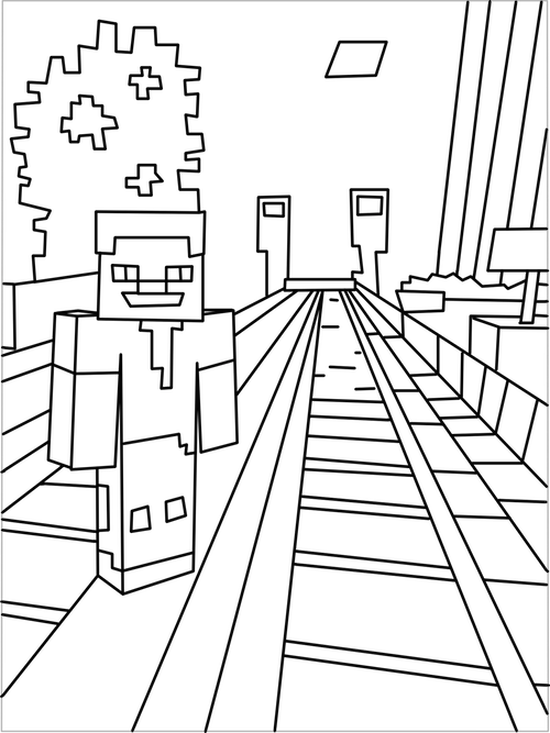 Printable Minecraft City Coloring Pages. Kids Party Ideas 500x667 Printable Minecraft City Coloring Pages. Kids Party Ideas