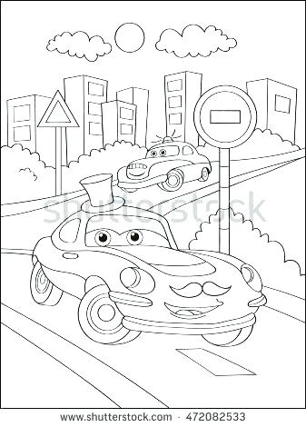 337x470 New York Skyline Coloring Page