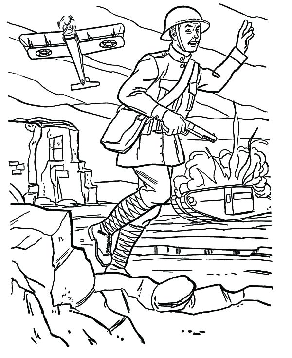 600x734 War Coloring Pages Japan Military World War Coloring Pages
