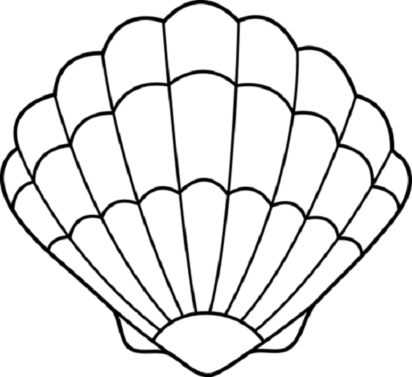 Clam Shell Coloring Pages Coloring Kids Cameron Turns 2 600x549 Clam Shell Coloring Pages Coloring Kids Cameron Turns 2