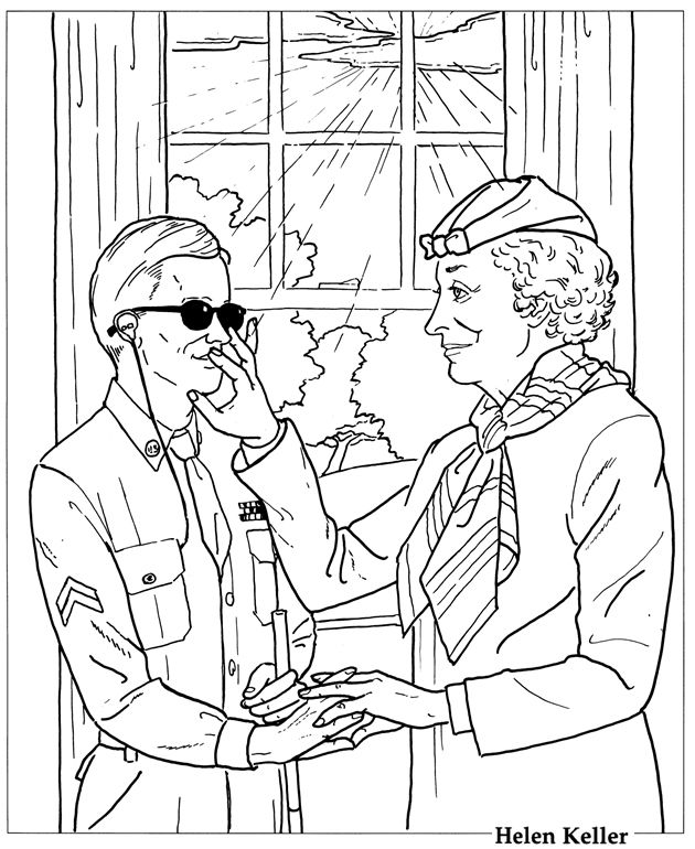 Clara Barton Coloring Page