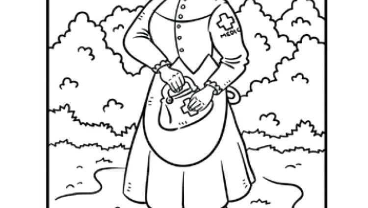 Clara Barton Coloring Page X Previous Image Next Image 750x425 Clara Barton Coloring Page X Previous Image Next Image