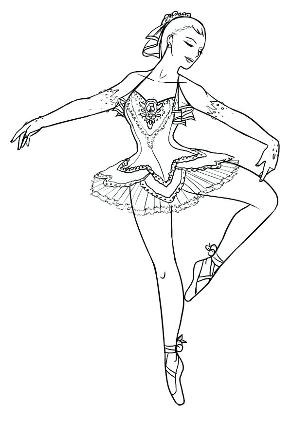 Ballet Coloring Pages Printable 600x867 Ballet Coloring Pages Printable