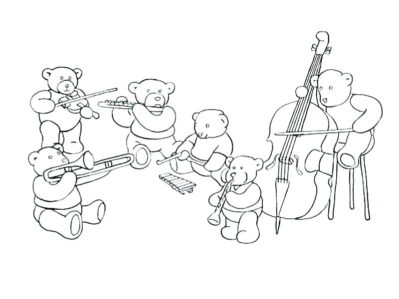800x600 Instrument Coloring Pages Instrument Coloring Sheets Music