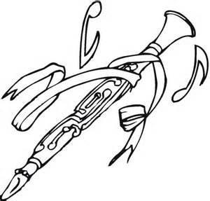 300x287 Clarinet Colouring Pages, Clarinet Coloring Page
