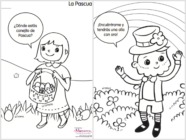 600x450 Coloring Pages In Spanish Spanish Class Coloring Sheets