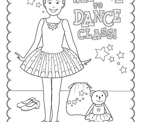 500x425 Free Printable Dance Coloring Pages Free Printable Dance Class