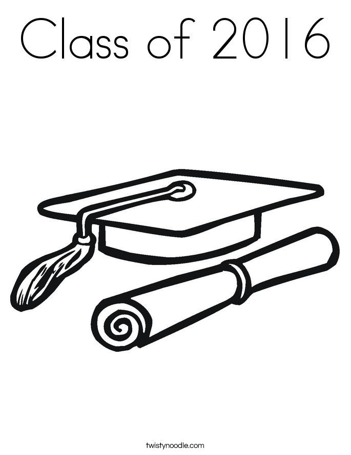 Class Of 2016 Coloring Page 685x886 Class Of 2016 Coloring Page