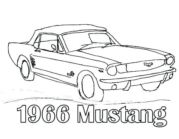 600x464 Classic Car Colouring Pages Coloring Images Mustang