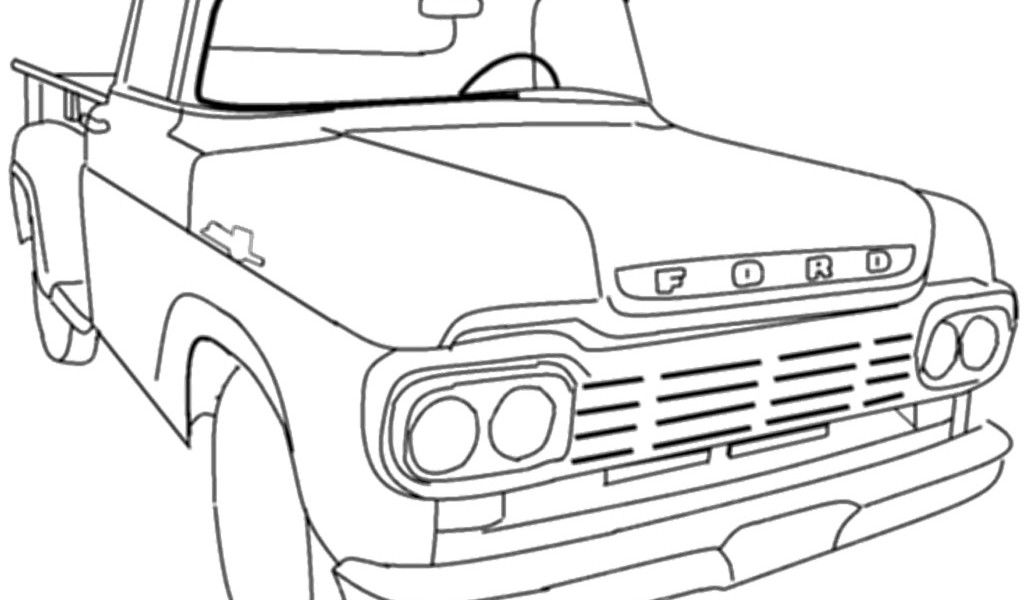 1024x600 Old Car Coloring Pages Classic Car Coloring Sheets Vehicle