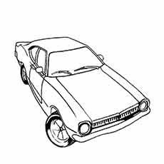 230x230 Top 25 Free Printable Muscle Car Coloring Pages Online