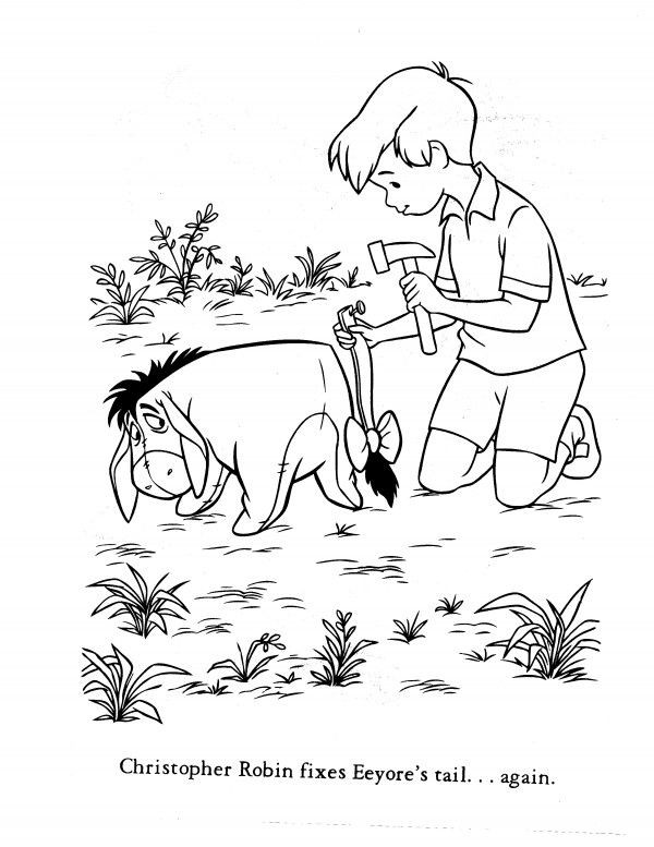 Classic Winnie The Pooh Coloring Pages