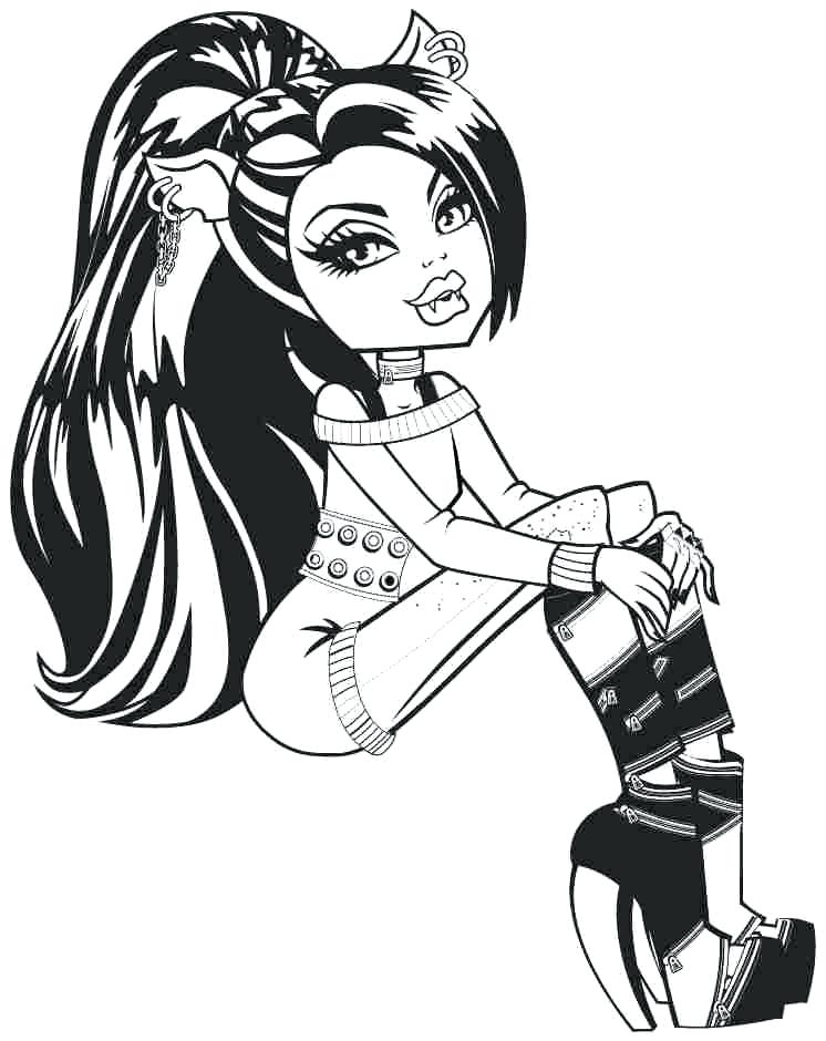746x940 Coloriage Monster High Coloring Pages 20 De Clawdeen Wolf Scaris