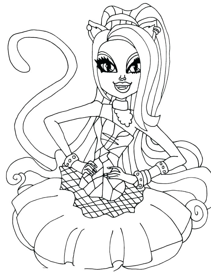 692x900 Monster High Clawdeen Coloring Pages Monster High Coloring Pages