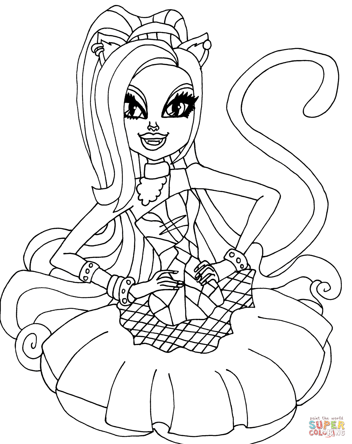 1130x1426 Monster High Coloring Pages Clawdeen Wolf. Coloring Pages