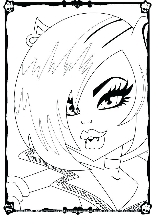 615x870 Wolf Coloring Pages Monster High Coloring Pages Medium Wolf