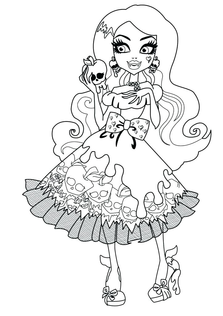 723x1024 Clawdeen Coloring Pages