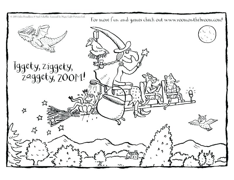 800x617 Room On The Broom Coloring Pages Birthday Cakes Elegant Cake