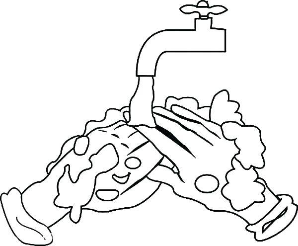 Hand Washing Coloring Pages Coloring Pages Cleaning Remaining Soap 600x495 Hand Washing Coloring Pages Coloring Pages Cleaning Remaining Soap