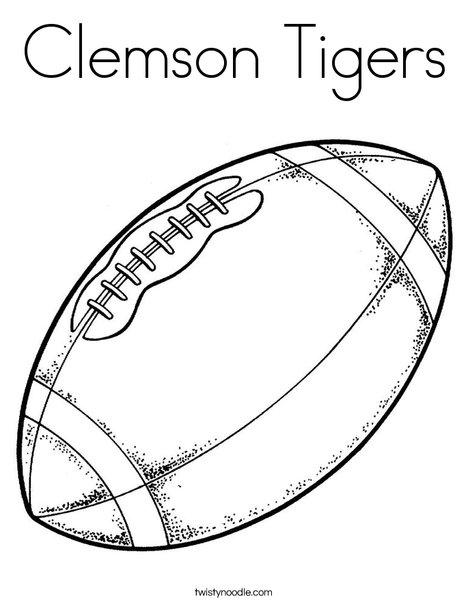 468x605 Clemson Tigers Coloring Page