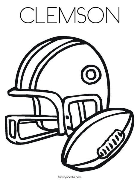 468x605 Clemson Coloring Page