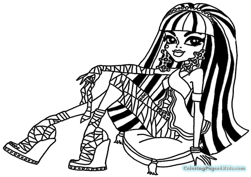 842x595 Monster High Cleo Coloring Pages Coloring Pages For Kids