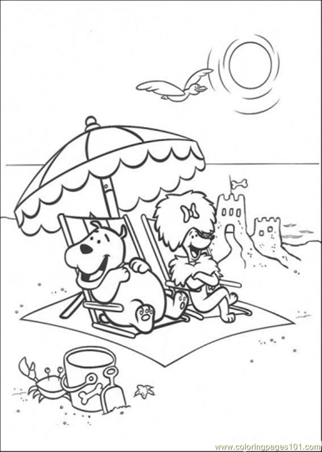 650x912 Cleo And Friends At The Beach Coloring Page