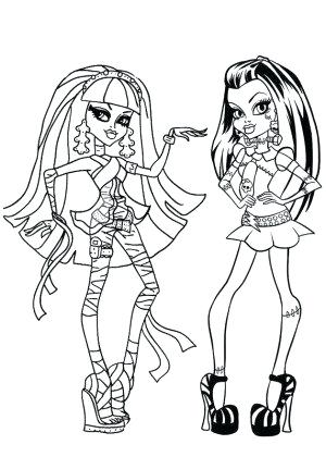 300x420 Cleo De Nile Coloring Pages And Stein Monster High Coloring Page